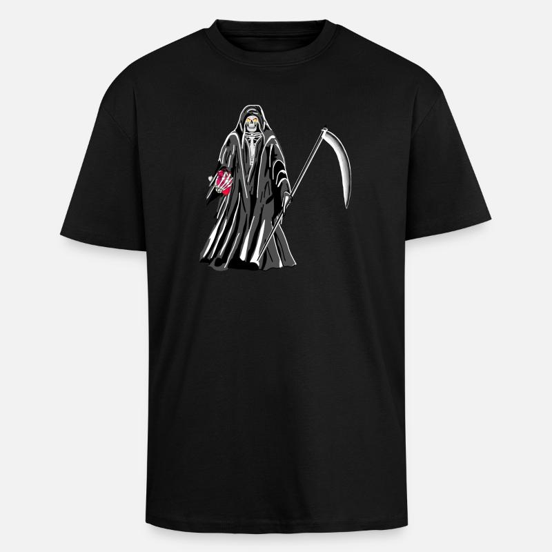 Sensenmann - Oversized Heavyweight Unisex T-Shirt - Schwarz