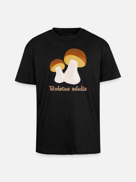 Autumn Mushrooms - Unisex Oversized Heavyweight T-shirt - black