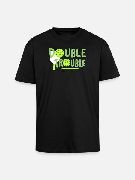 Pickleball-Spieler - Oversized Heavyweight Unisex T-Shirt - Schwarz