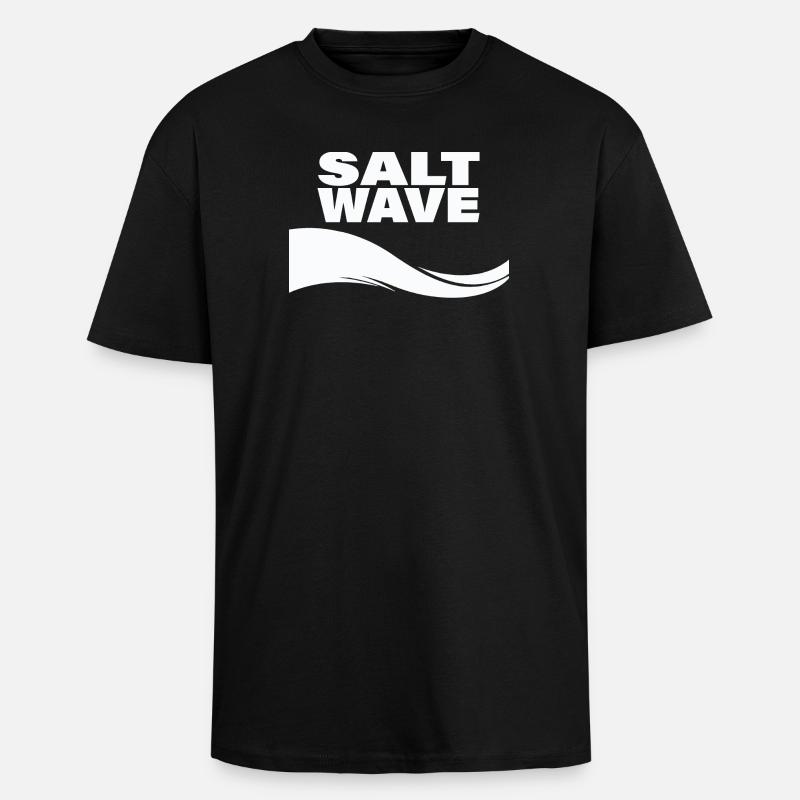 VAGUE DE SEL - T-shirt unisexe oversize épais - noir