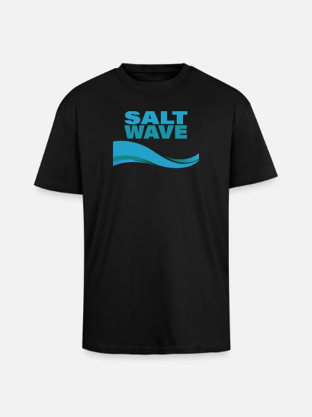 VAGUE DE SEL - T-shirt unisexe oversize épais - noir