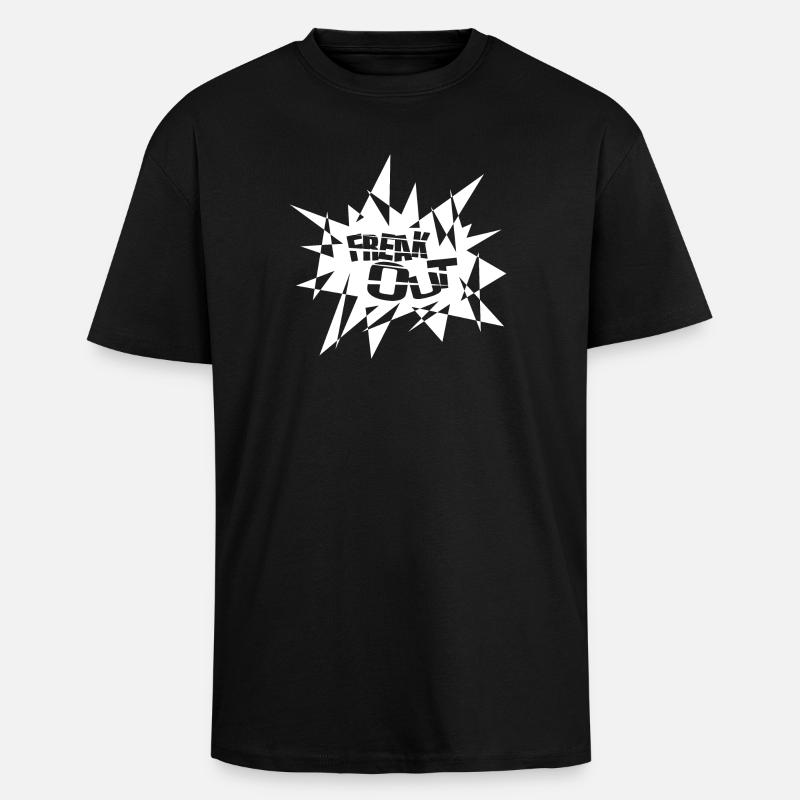 Texte de l’explosion angulaire - T-shirt unisexe oversize épais - noir