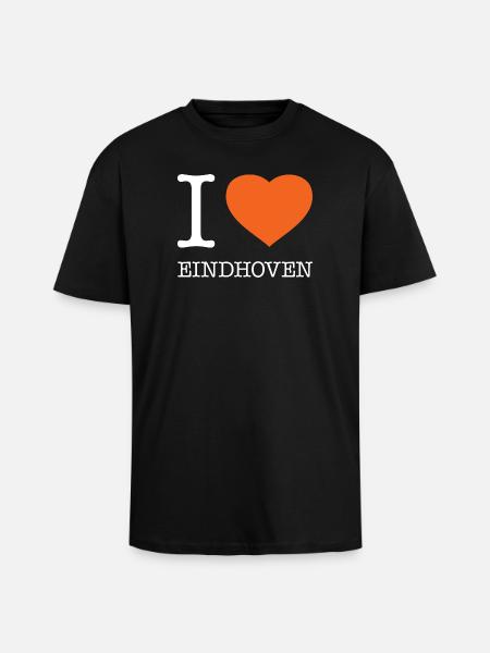 I LOVE EINDHOVEN - Unisex Oversized Heavyweight T-shirt - black
