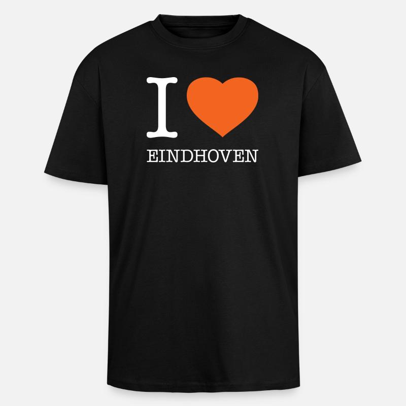I LOVE EINDHOVEN - Unisex Oversized Heavyweight T-shirt - black