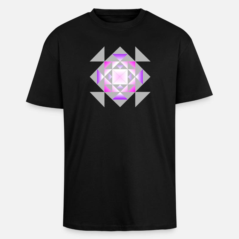 Ornament 2 - Oversized Heavyweight Unisex T-Shirt - Schwarz