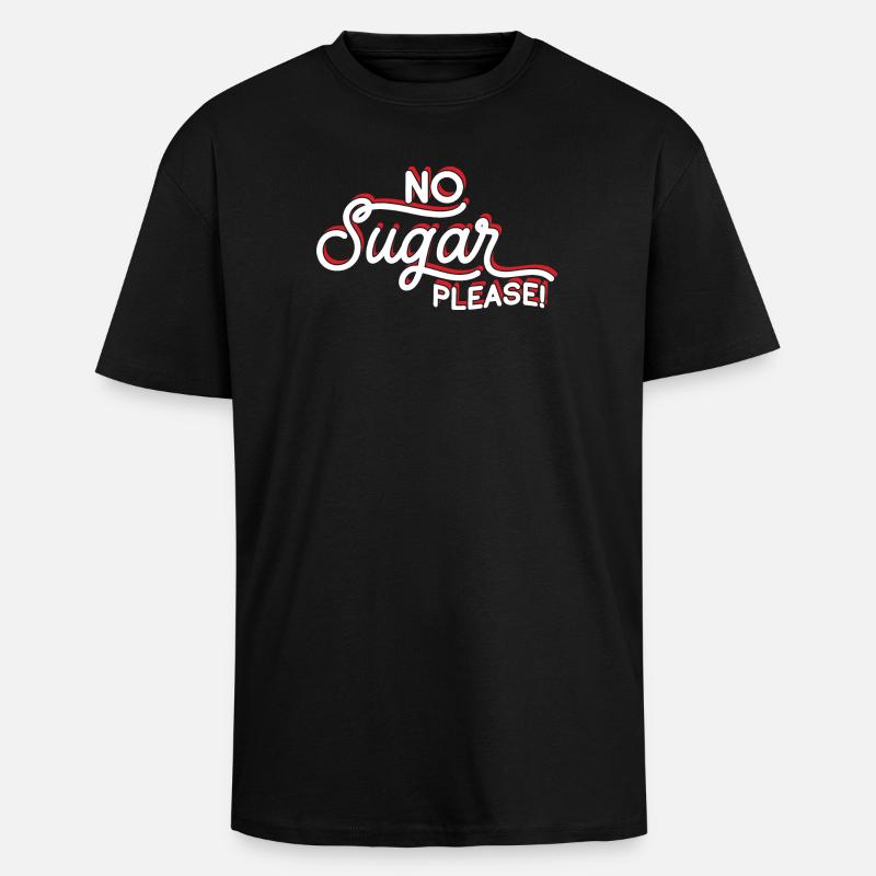 Message Anti-Sügar Clignotant Passion - T-shirt unisexe oversize épais - noir