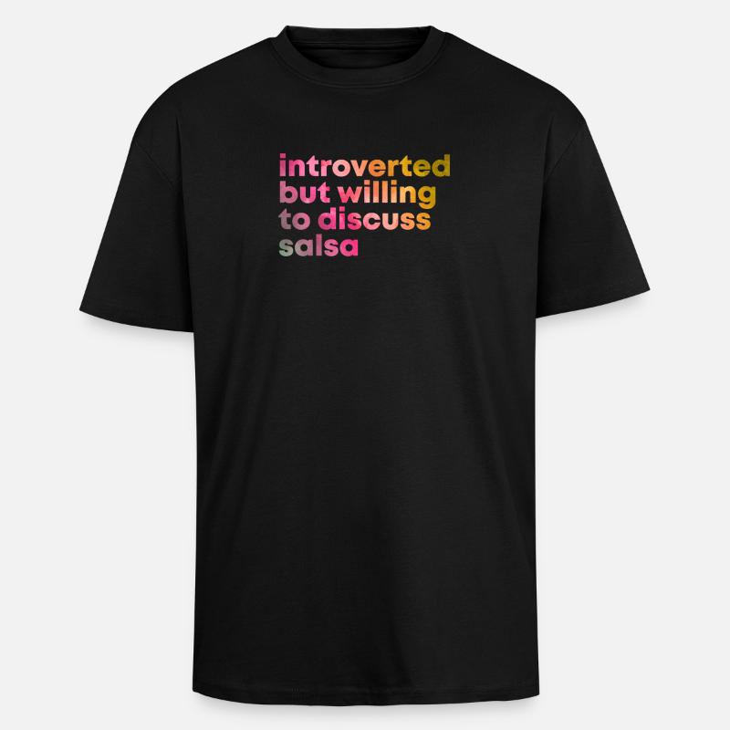 Salsa - Oversized Heavyweight Unisex T-Shirt - Schwarz