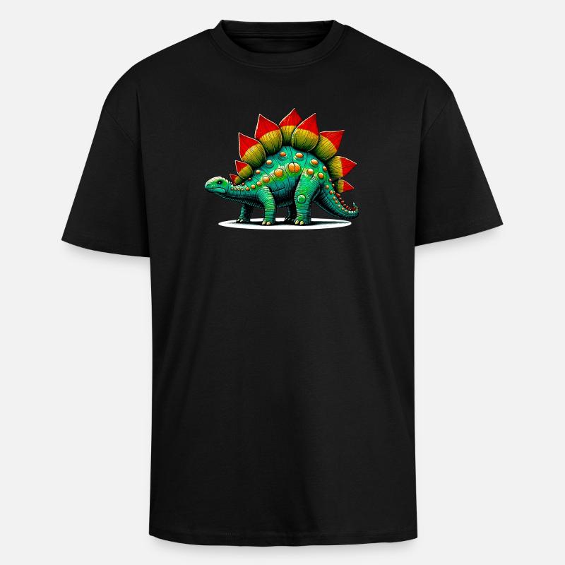 Dinosaurier - Oversized Heavyweight Unisex T-Shirt - Schwarz