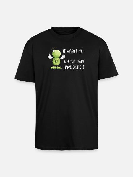Frog Angel Innocence - Unisex Oversized Heavyweight T-shirt - black