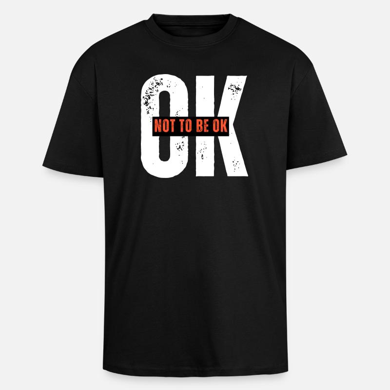 Assertive Protest Graphic T-Shirt - Unisex Oversized Heavyweight T-shirt - black