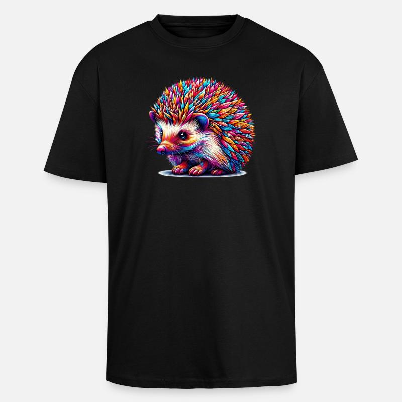 Igel - Oversized Heavyweight Unisex T-Shirt - Schwarz