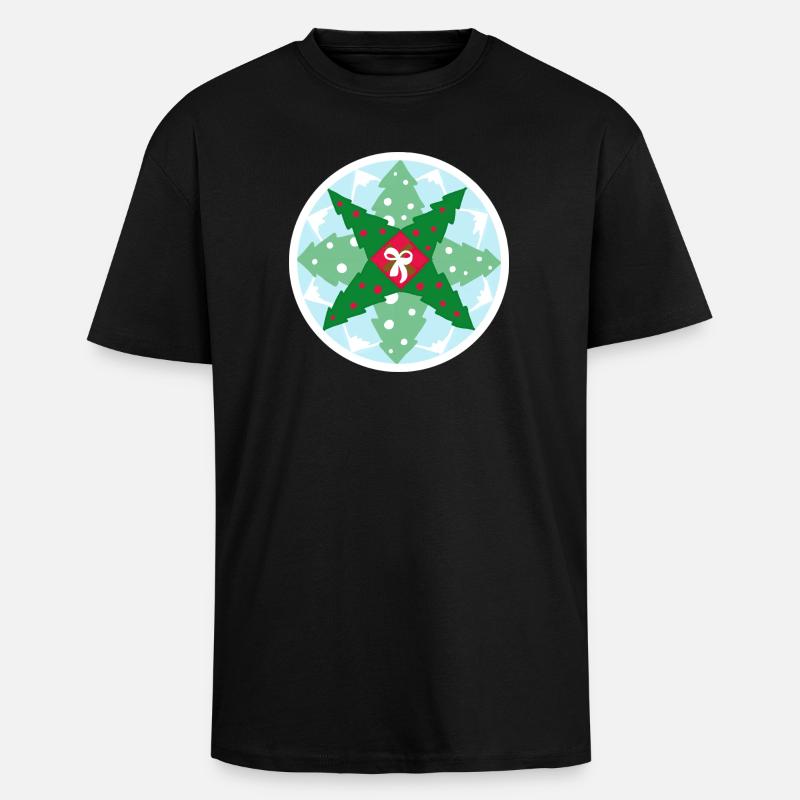 Weihnachtsanleitung - Oversized Heavyweight Unisex T-Shirt - Schwarz