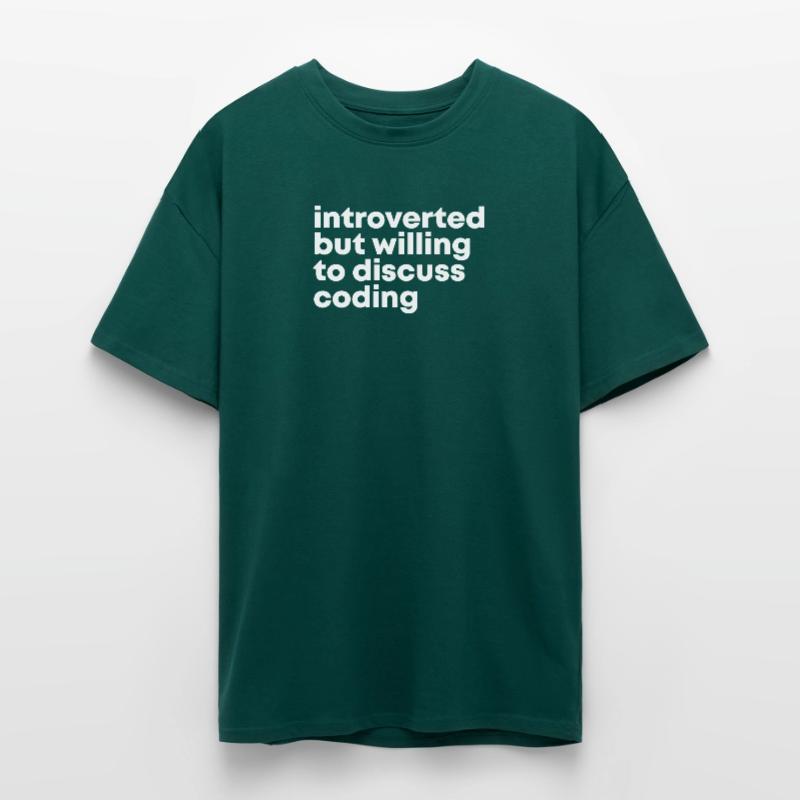 Codage Codage Codage T-shirt unisexe oversize épais