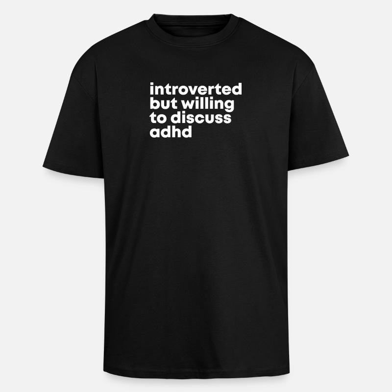 ADHS - Oversized Heavyweight Unisex T-Shirt - Schwarz