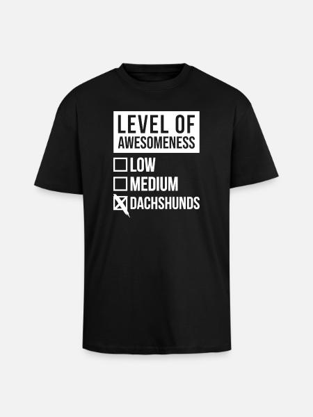 Teckel Teckel Teckel - T-shirt unisexe oversize épais - noir