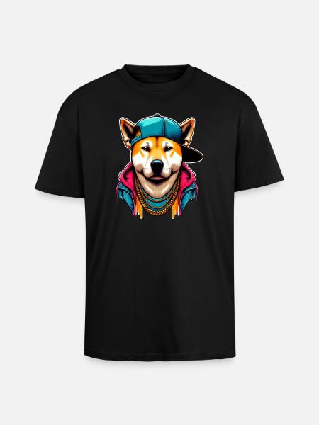 Dog - Unisex Oversized Heavyweight T-shirt - black