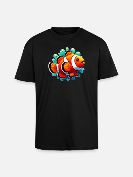 Clownfish - Unisex Oversized Heavyweight T-shirt - black