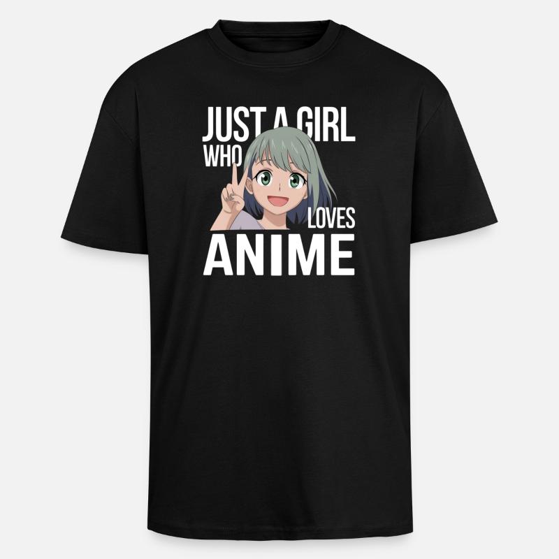 Citation de fan d’anime - T-shirt unisexe oversize épais - noir