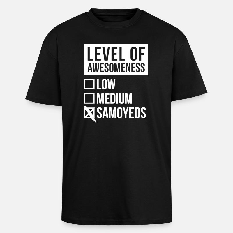 Samoyed - T-shirt unisexe oversize épais - noir
