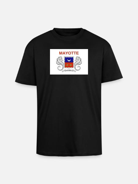 Mayotte - Unisex Oversized Heavyweight T-shirt - black