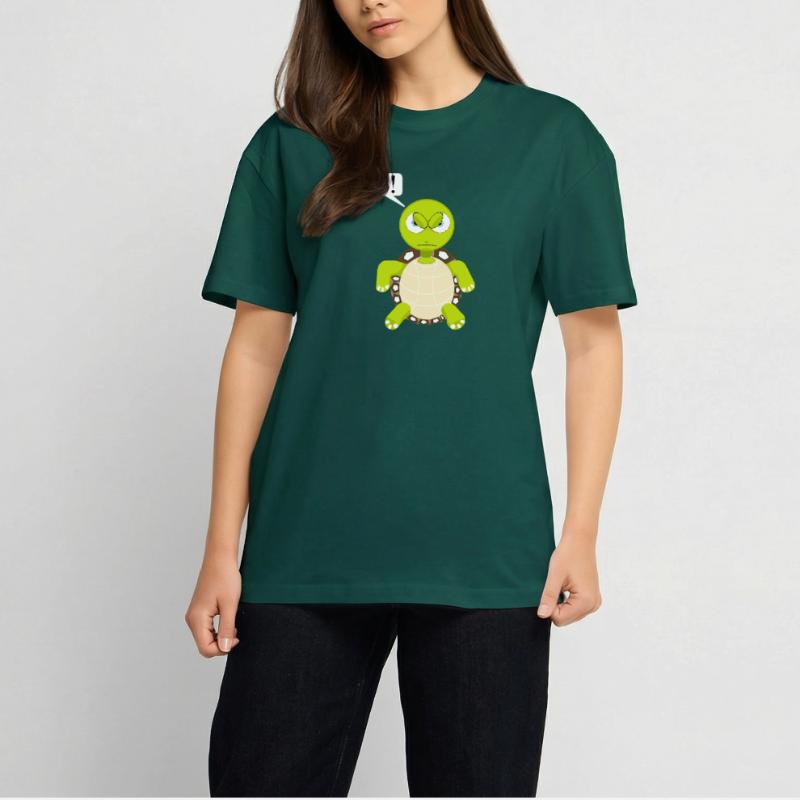 Statement No Turtle, No Fun Comic, No Unisex Oversized Heavyweight T-shirt