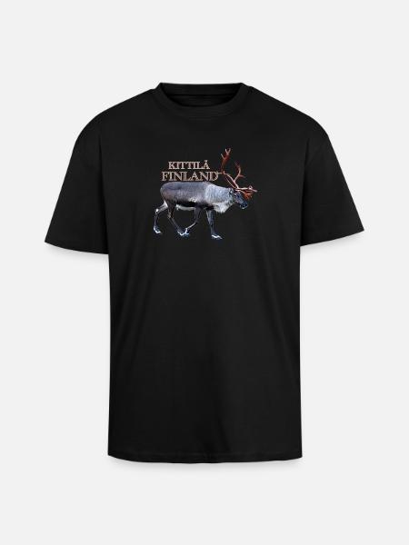 Kittilä - Oversized Heavyweight Unisex T-Shirt - Schwarz