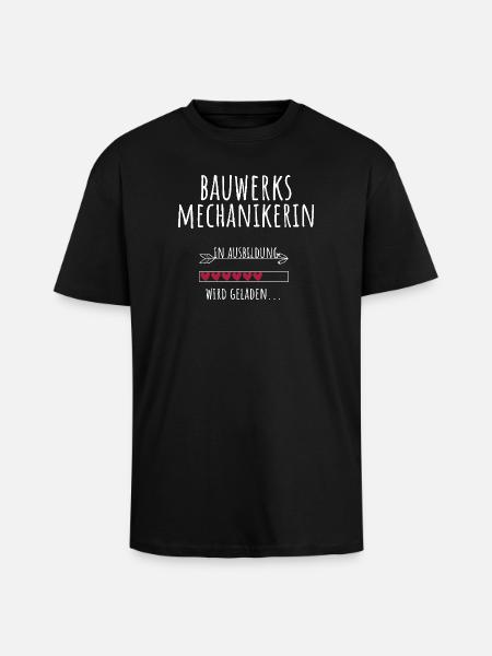 Bauwerksmechanikerin Ausbildung Beruf Geschenk - Oversized Heavyweight Unisex T-Shirt - Schwarz