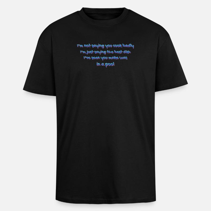 Poolküchen-Witz - Oversized Heavyweight Unisex T-Shirt - Schwarz