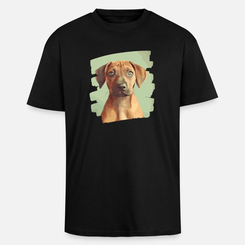 Rhodesian Ridgeback - Unisex Oversized Heavyweight T-shirt - black