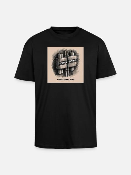 Dormir - T-shirt unisexe oversize épais - noir