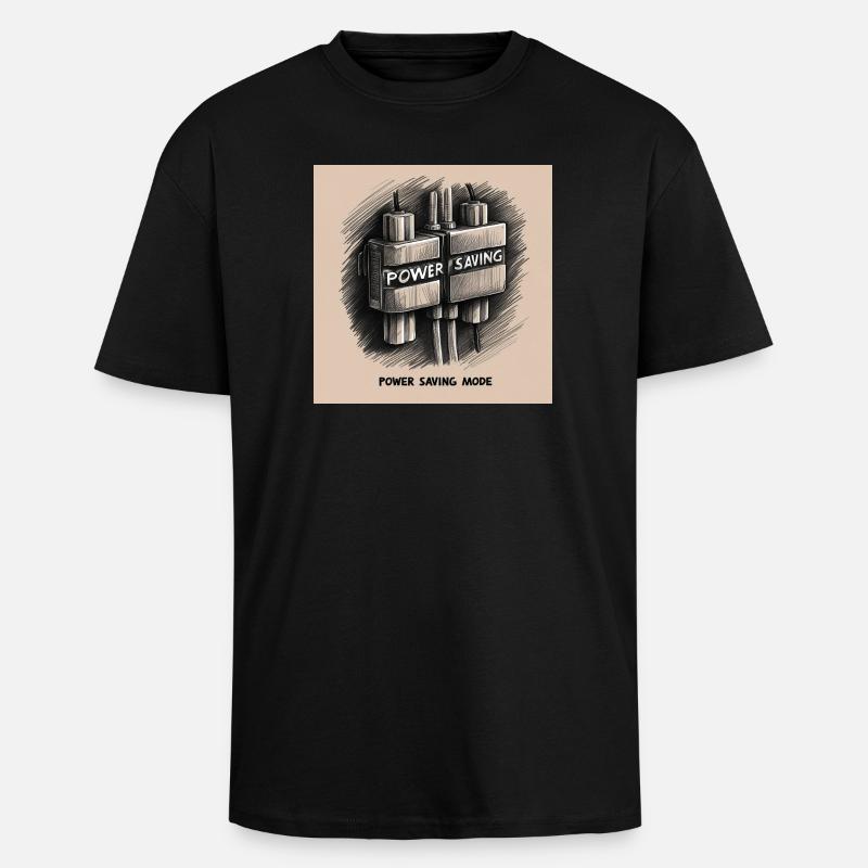 Dormir - T-shirt unisexe oversize épais - noir
