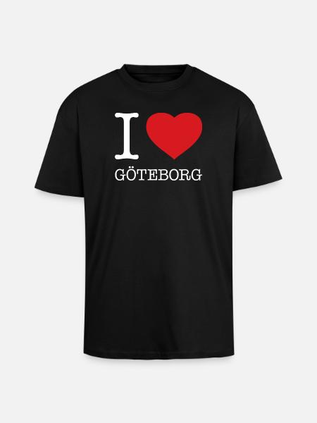 J’ADORE GÖTEBORG - T-shirt unisexe oversize épais - noir