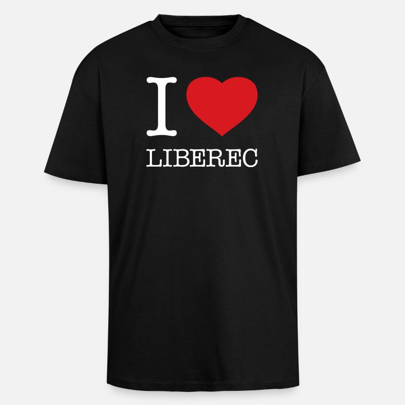 J’ADORE LIBEREC - T-shirt unisexe oversize épais - noir
