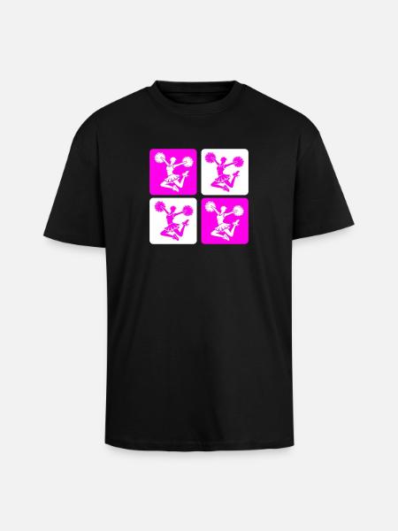 Cheerleader Design - Unisex Oversized Heavyweight T-shirt - black