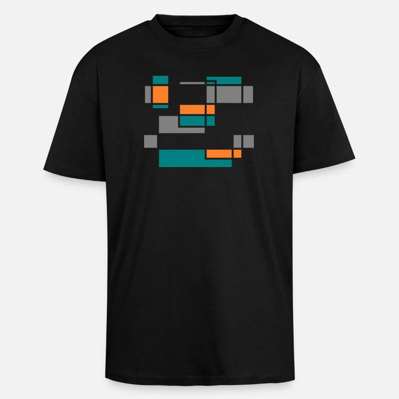 Graphic No.1 - Oversized Heavyweight Unisex T-Shirt - Schwarz