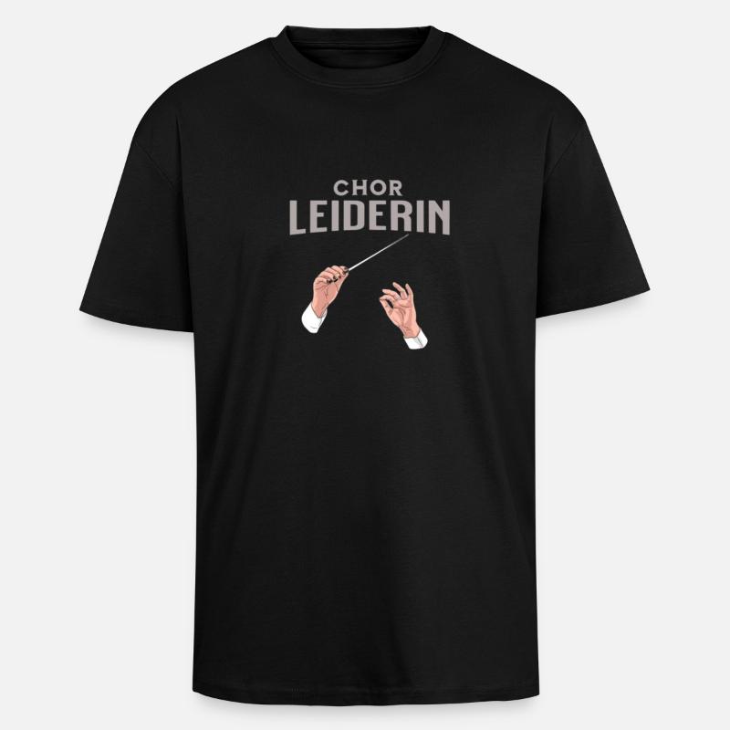 Chor Leiderin Chorleiterin Dirigentin - Oversized Heavyweight Unisex T-Shirt - Schwarz