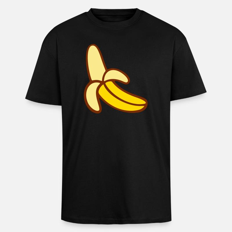 Banane - T-shirt unisexe oversize épais - noir