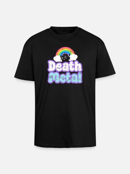 Death Metal - Oversized Heavyweight Unisex T-Shirt - Schwarz