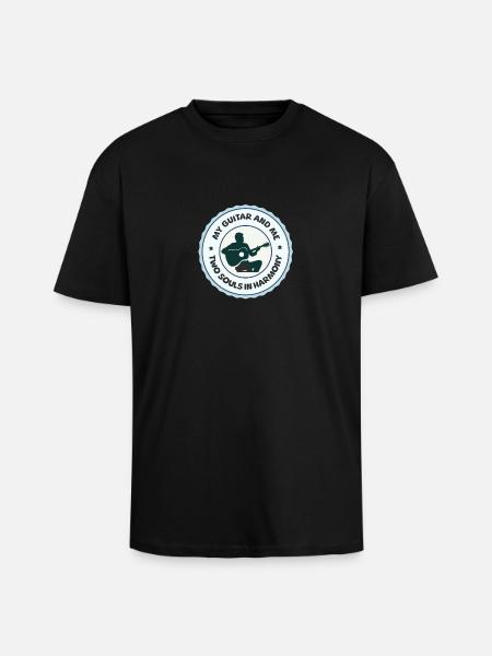 Guitarist: My guitar and I - Unisex Oversized Heavyweight T-shirt - black
