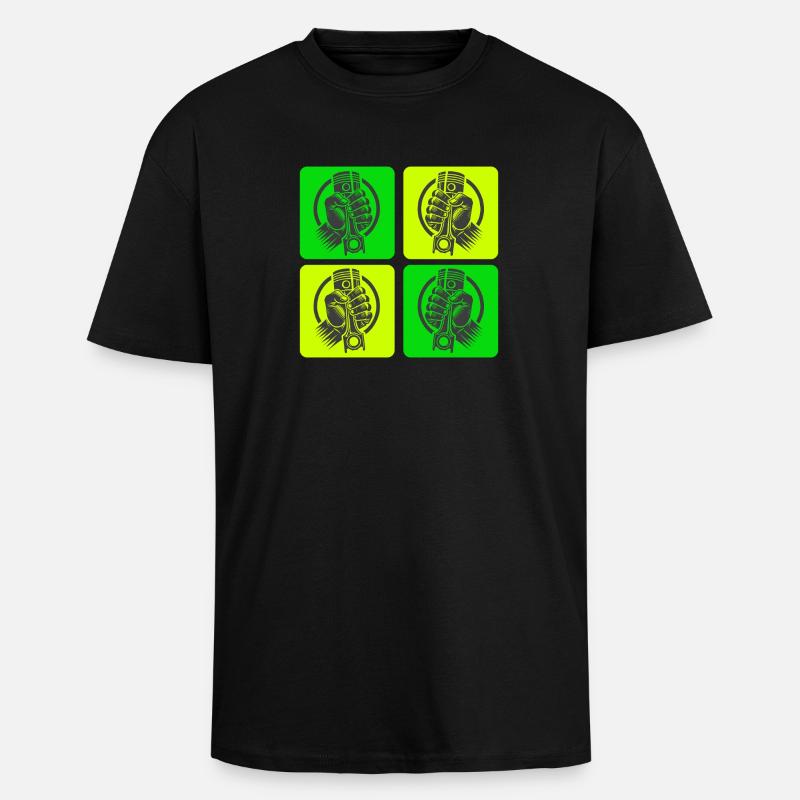Schrauber Power Style - Oversized Heavyweight Unisex T-Shirt - Schwarz