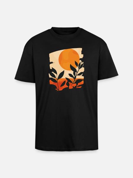 Summer Sun - Unisex Oversized Heavyweight T-shirt - black