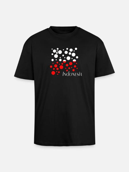 Indonesia Indonesien - Oversized Heavyweight Unisex T-Shirt - Schwarz