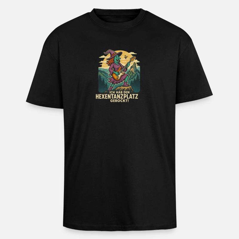Hexentanz Rock auf Hexentanzplatz - Oversized Heavyweight Unisex T-Shirt - Schwarz