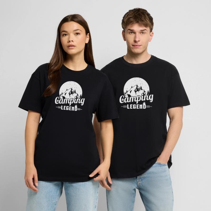 Bergcamping Legende Design Oversized Heavyweight Unisex T-Shirt