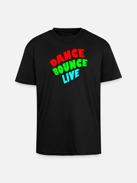 Dance Bounce Live 3-farbig - Oversized Heavyweight Unisex T-Shirt - Schwarz