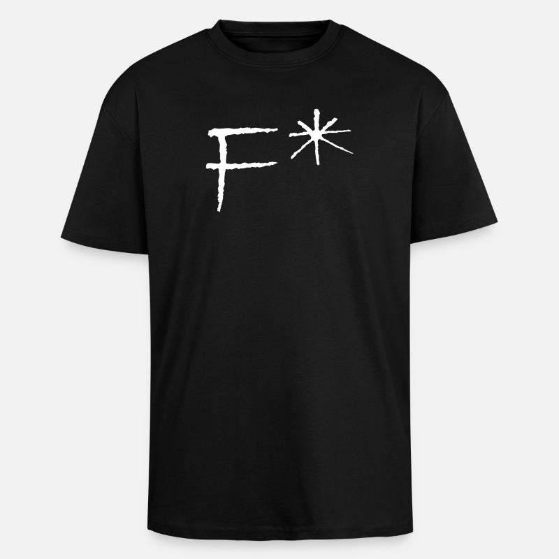 Fuck* - T-shirt unisexe oversize épais - noir