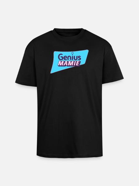 Genius Granny - Unisex Oversized Heavyweight T-shirt - black