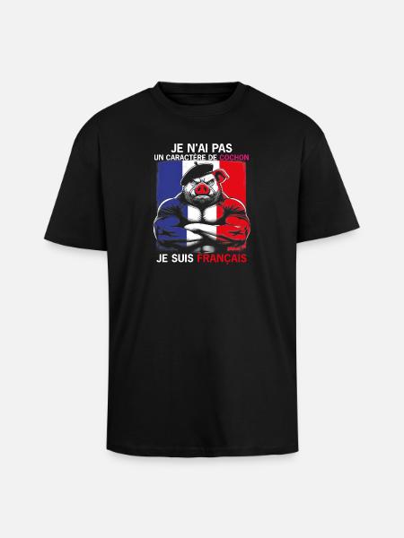 SCHWEINEKOPF - Oversized Heavyweight Unisex T-Shirt - Schwarz