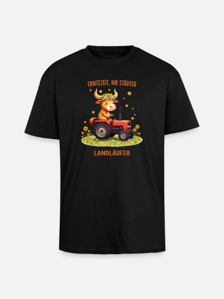 Harvest Time Landläufer - Unisex Oversized Heavyweight T-shirt - black