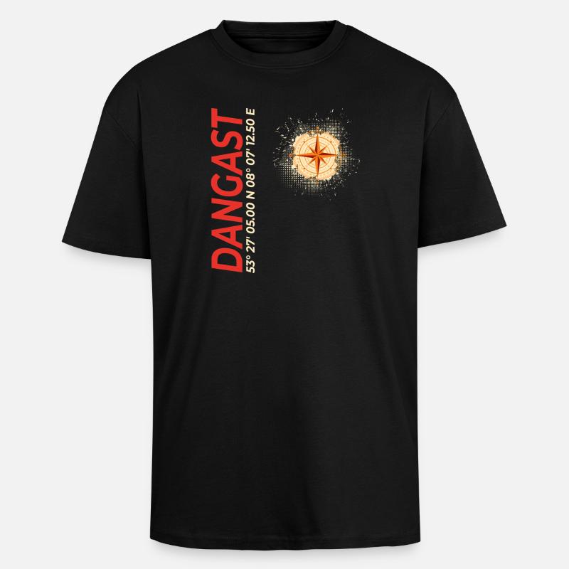 Dangast - Oversized Heavyweight Unisex T-Shirt - Schwarz